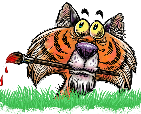 Art Safari_tiger in grass