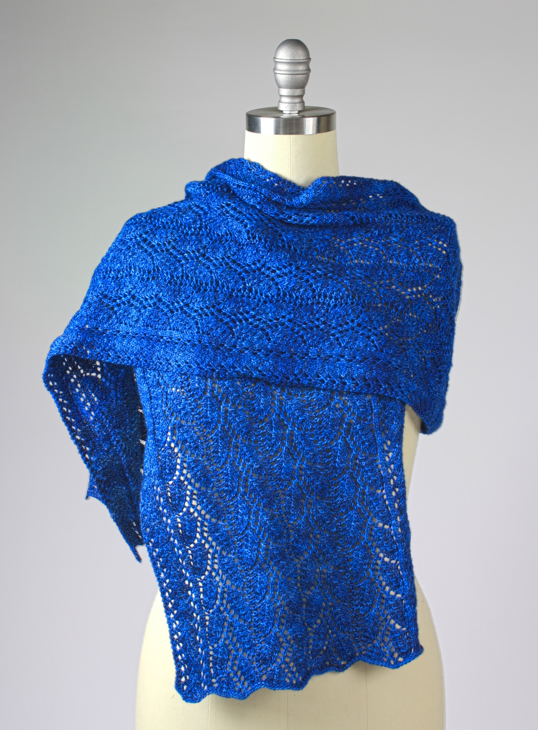 Blue lace wrap/shawl