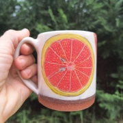 Grapefruit Mug, ceramic, mug