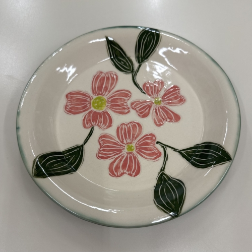 Pink Dogwoods on Plate
