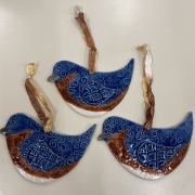 Large Blue Birds of Happiness