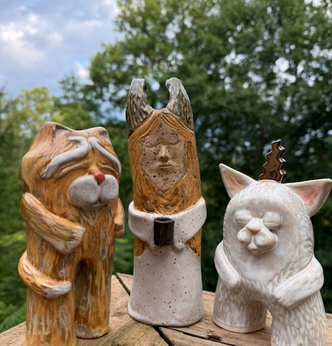 Friends meeting for a Thursday afternoon meditation.