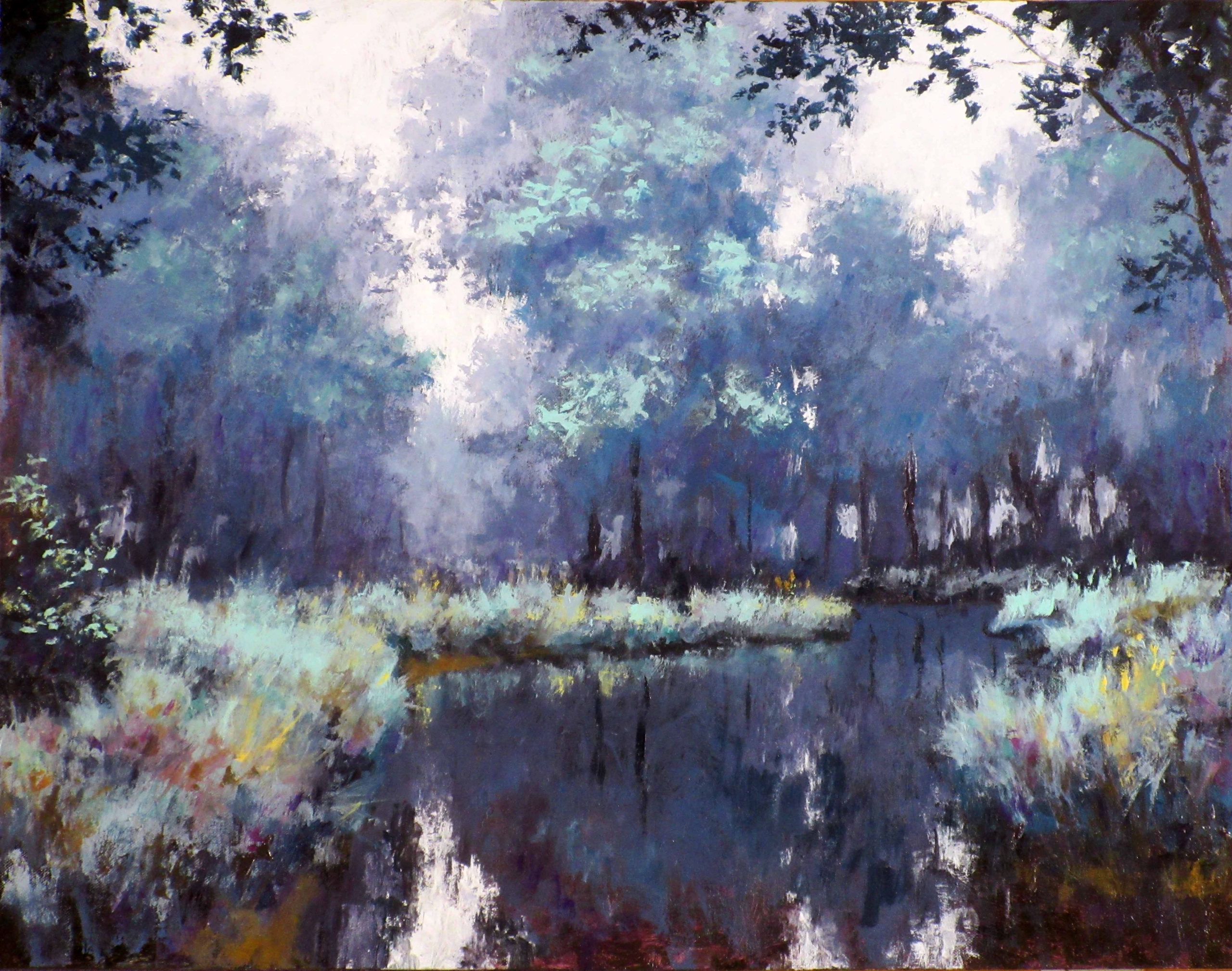 Pasco, M, Foggy Morning, Acrylic, 22h x 28w in, $1,400